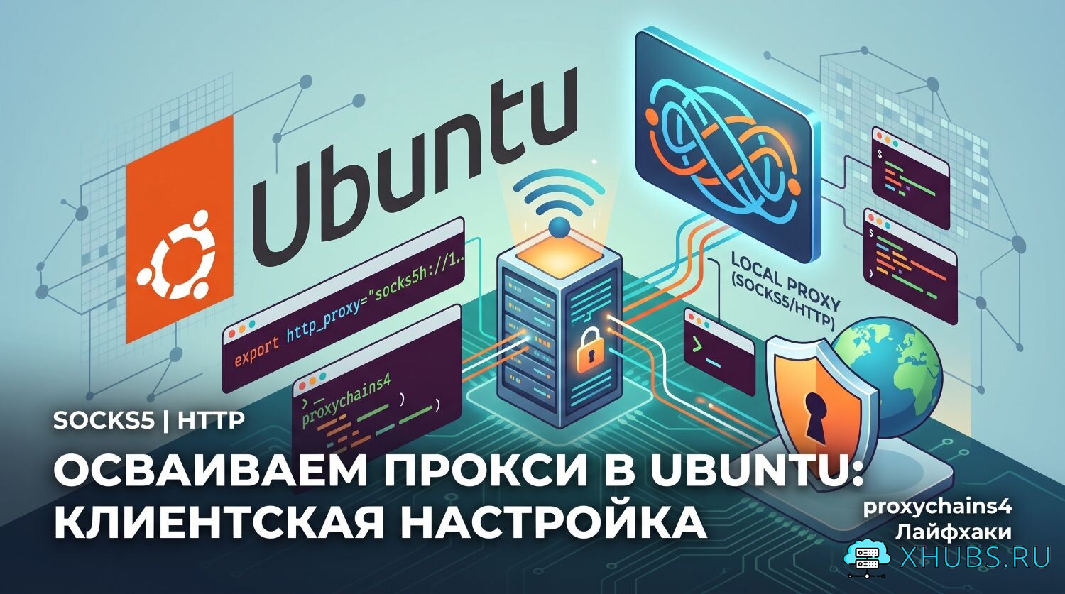 Настройка прокси в Ubuntu: SOCKS5, HTTP, proxychains4